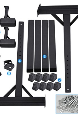 Gotobuy-Pair-of-Squat-Stands-Solid-Steel-Barbell-Free-Press-Bench-Adjustable-0-1