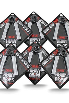 Heavy-Grips-Set-of-6-100-lbs-350-lbs-Resistance-Grip-Strengthener-Hand-Exerciser-Hand-Grippers-for-Beginners-to-Professionals-0