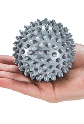 High-Density-Spiky-Massage-Ball-Silver-0