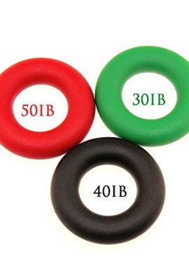 Hotrose-US-3-PCS-Set-Hand-Gripper-Grip-Silicone-Ring-Resistance-Strength-Trainer-Exerciser-0-0