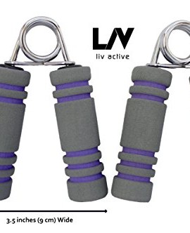 LIV-Active-Medium-Resistance-Non-Slip-Hand-Grip-for-Beginner-to-Intermediate-Strength-Exercise-to-Workout-Strengthen-and-Tone-Hands-Fingers-and-Forearm-or-Durable-Stress-Relief-Equipment-2-Hand-Grips--0-2