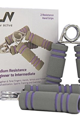 LIV-Active-Medium-Resistance-Non-Slip-Hand-Grip-for-Beginner-to-Intermediate-Strength-Exercise-to-Workout-Strengthen-and-Tone-Hands-Fingers-and-Forearm-or-Durable-Stress-Relief-Equipment-2-Hand-Grips--0-3