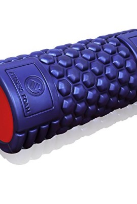 Muscle-Foam-Roller--Revolutionary-Textured-Grid-Exercises-Massages-Muscles-Super-High-Density-EVA-Provides-Deep-Tissue-Massage-for-Back-IT-Band-Legs-Arms-Perfect-for-Pilates-CrossFit-Yoga-Running-Phys-0