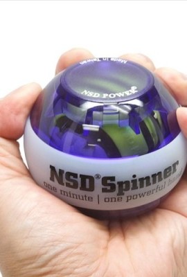 NSD-Roll-N-Spin-Rainbow-Lit-AutoStart-Spinner-Gyroscopic-Wrist-and-Forearm-Exerciser-with-AutoStart-and-Multi-Lit-LED-Purple-0