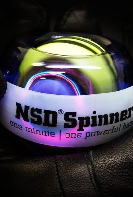 NSD-Roll-N-Spin-Rainbow-Lit-AutoStart-Spinner-Gyroscopic-Wrist-and-Forearm-Exerciser-with-AutoStart-and-Multi-Lit-LED-Purple-0-4