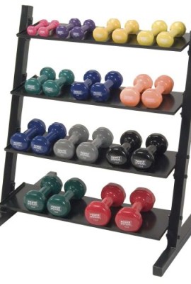 Neoprene-Vinyl-Horizontal-DB-Rack-w-Vinyl-DB-Set-1-15-lb-0