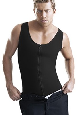 NonEcho-Mens-Body-Training-Tank-Top-Sporty-Latex-Corset-Shaper-Vest-0