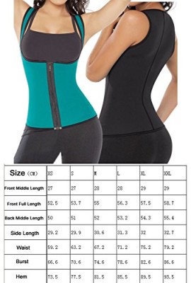 NonEcho-Womens-Corsets-Neoprene-Reversible-Waist-Cinchers-Bustier-Vest-X-Large-Zippe-0-3