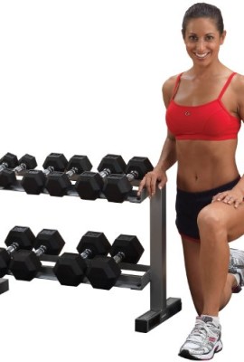 Powerline-PDR282X-32-Inch-2-Tier-Dumbbell-Rack-0-0