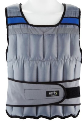 Pure-Fitness-Weighted-Vest-SilverBlackBlue-40-Pound-0