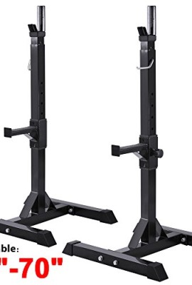 Radical-Deal-2X-Adjustable-Rack-Standard-Solid-Steel-Squat-Stands-Barbell-Free-Press-Bench-0-0