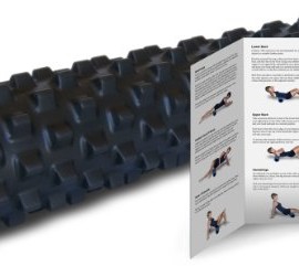 Rumble-Roller-Full-Size-Extra-Firm-Black-Textured-Muscle-Foam-Roller-Manipulates-Soft-Tissue-Like-A-Massage-Therapist-31-Inches-0-0