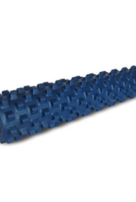 Rumble-Roller-Full-Size-Original-Blue-Textured-Muscle-Foam-Roller-Manipulates-Soft-Tissue-Like-A-Massage-Therapist-31-Inches-0