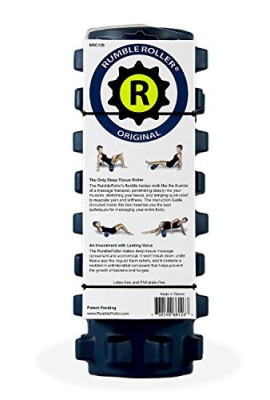 Rumble-Roller-Half-Size-Original-Blue-Textured-Muscle-Foam-Roller-Manipulates-Soft-Tissue-Like-A-Massage-Therapist-12-Inches-0-1