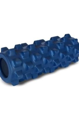 Rumble-Roller-Half-Size-Original-Blue-Textured-Muscle-Foam-Roller-Manipulates-Soft-Tissue-Like-A-Massage-Therapist-12-Inches-0