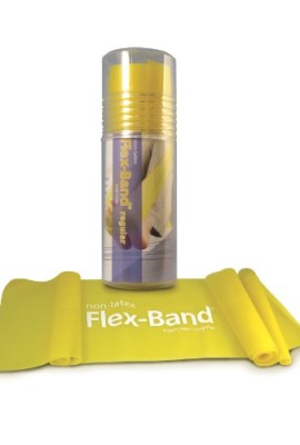 STOTT-PILATES-Non-Latex-Flex-Band-Regular-Strength-Lemon-6-foot-5-inch-198-cm-0