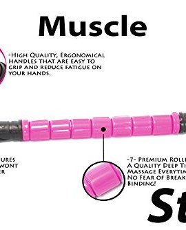 The-Muscle-Stick-Massage-Roller-Better-Than-Foam-Roller-Deep-Tissue-Natural-Muscle-Recovery-Trigger-Point-Relief-Of-Myofascial-Soreness-No-Flex-Perfect-Pressure-Guaranteed-Pink-0-2