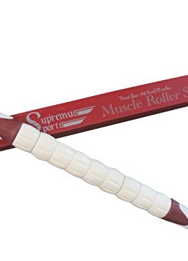 Top-Rated-Muscle-Roller-Stick-MaroonWhite-183-A-Great-Sports-Massage-Tool-for-Releasing-Myofascial-Trigger-Points-Reducing-Muscle-Soreness-Loosing-Tightness-Soothing-Cramps-and-Relieving-Muscle-Pain-M-0-1