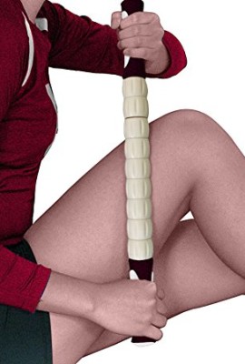 Top-Rated-Muscle-Roller-Stick-MaroonWhite-183-A-Great-Sports-Massage-Tool-for-Releasing-Myofascial-Trigger-Points-Reducing-Muscle-Soreness-Loosing-Tightness-Soothing-Cramps-and-Relieving-Muscle-Pain-M-0