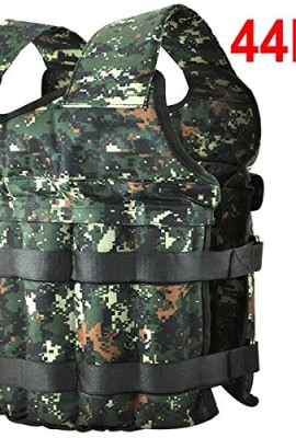 Topeakmart-44lbs-Weight-Vest-Adjustable-Camo-Weighted-Vest-Training-Fitness-0