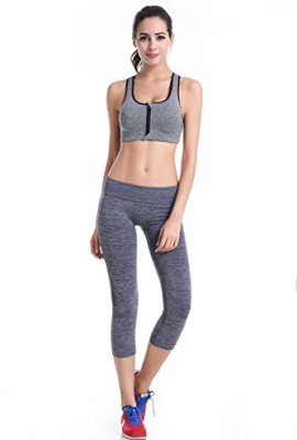 Winkeyes-Professional-Level-4-Womens-Front-Zipped-Sports-Bra-High-Impact-Strech-Racerback-Push-up-Padded-Wirefree-Adjustable-Strap-Yoga-Sports-Bra-Top-for-Running-Gym-Fitness-Training-Grey-M-0-3