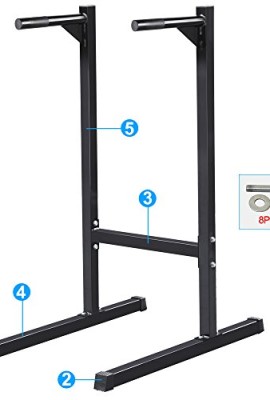 Yaheetech-Dip-Stand-Dip-Bar-Dip-Machine-500lb-Capability-0