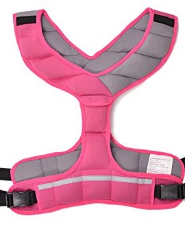 ZEYU-Sports-Walking-Fitness-Weighted-Vest-8LBS36KG-Pink-and-Stretch-Band-for-Exercise-and-Physical-Therapy-Including-Door-Anchor-0-0