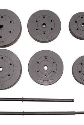 Barbell-Weights-Set-for-Home-Gym-100-Lb-1-Inch-Adjustable-Vinyl-Weight-Bar-for-Lifting-Full-Body-Workout-Fitness-Exercise-0-1