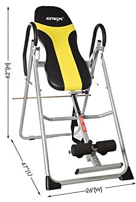EMER-300-LBS-Mini-Foldable-Lumbar-Support-comfort-Foam-Backrest-Deluxe-Inversion-Therapy-Table-0-0