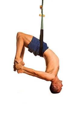 FlyHighYoga-Hanging-Belt-Green-Educational-DVD-Yoga-SwingSlingInversion-Tool-Aerial-Yoga-Antigravity-TRX-Trapeeze-0-0