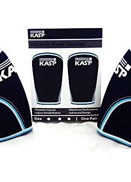 KASP-Knee-Sleeves-7mm-Neoprene-Support-Brace-Designed-for-Weightlifting-Cross-Training-Powerlifting-CrossFit-Injury-Prevention-Recovery-Exercise-Workout-Aid-for-Men-Women-Black-Large-0-3