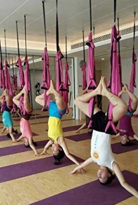 Lovess-High-Quality-Deluxe-Aerial-Yoga-HammockLarge-Bearing-Yoga-Swing-Sling-Trapeze-for-Aerial-Yoga-Inversion-ToolFlying-AntigravityPink-0-2