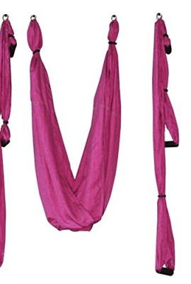 Lovess-High-Quality-Deluxe-Aerial-Yoga-HammockLarge-Bearing-Yoga-Swing-Sling-Trapeze-for-Aerial-Yoga-Inversion-ToolFlying-AntigravityPink-0