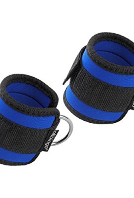 Padded-Neoprene-Ankle-Straps-Pair-Extra-Wide-and-Adjustable-Best-Ankle-Cuff-for-Cable-Machine-Lower-Body-Butt-Leg-and-Ab-Exercises-0