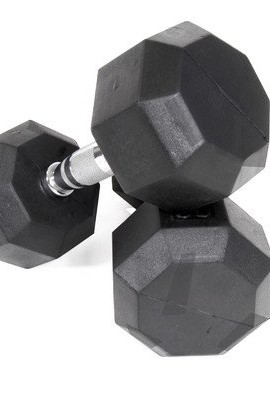 Rubber-Encased-Octagonal-Dumbbell-Size-3-lbs-0