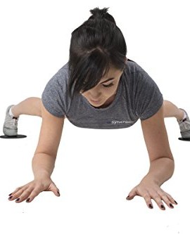 Synergee-Black-Gliding-Discs-Core-Sliders-Dual-Sided-Use-on-Carpet-or-Hardwood-Floors-Abdominal-Exercise-Equipment-0-3