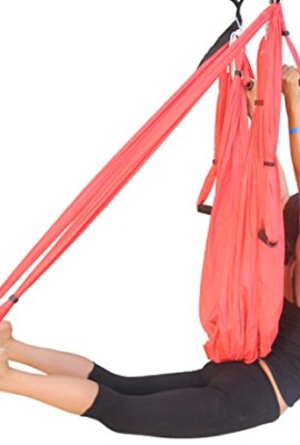 Wing-Yoga-Swing-Antigravity-Yoga-Hammock-with-Straps-Daisy-Chain-Red-0-1