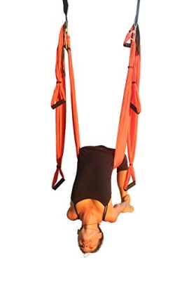 Wing-Yoga-Swing-Antigravity-Yoga-Hammock-with-Straps-Daisy-Chain-Red-0-2