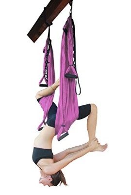 Wing-Yoga-Swing-Inversion-Swing-with-Daisy-Chain-Burgundy-0