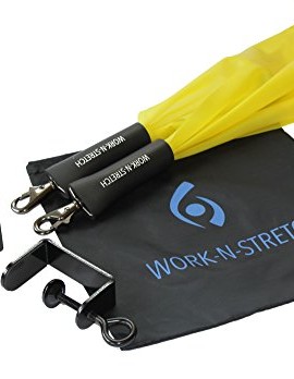 Work-N-Stretch-Products-Resistance-Band-Level-1-with-Desk-Clamps-Exercise-Chart-and-Resistance-Band-Carrying-Case-0