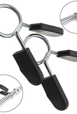 Yosoo-2pcs-Fitness-Training-Equipment-Standard-25mm-Barbell-Gym-Weight-Bar-Dumbbell-Lock-Clamp-Spring-Collar-Clips-0-1